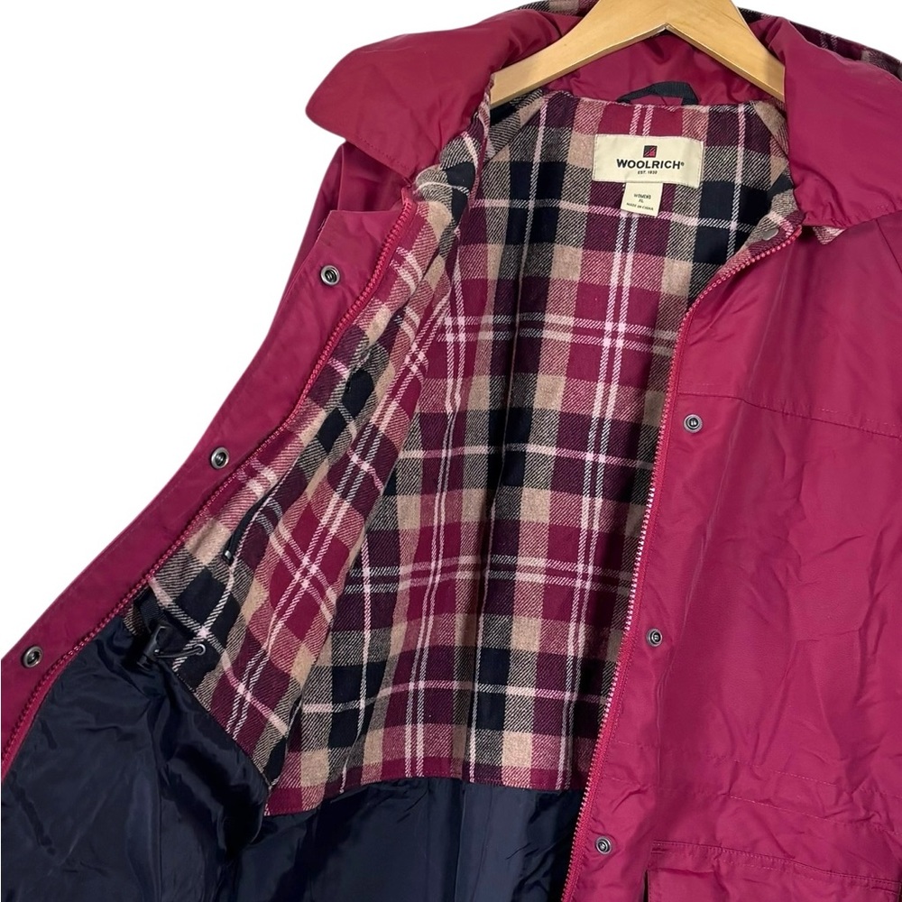 Woolrich Insulated‎ Jacket Ruby Plaid Lining XL - Picture 6 of 15